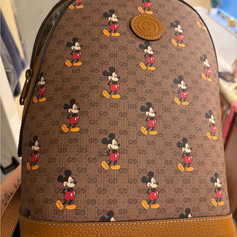 Gucci Disney Brown Mickey Mouse Backpack